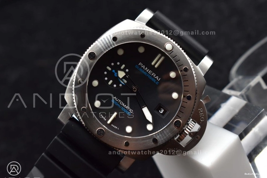 Black SBF Edition Rubber 437 Black P Strap DailyWear Best on Dial 1:1 Y PAM1229 0408